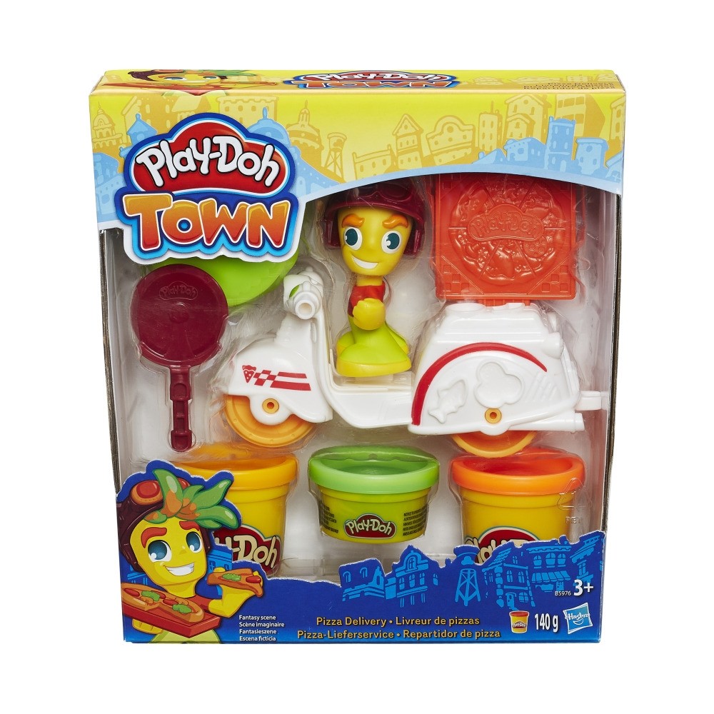 Play-Doh Town mini jármű gyurma készlet - pizzafutár