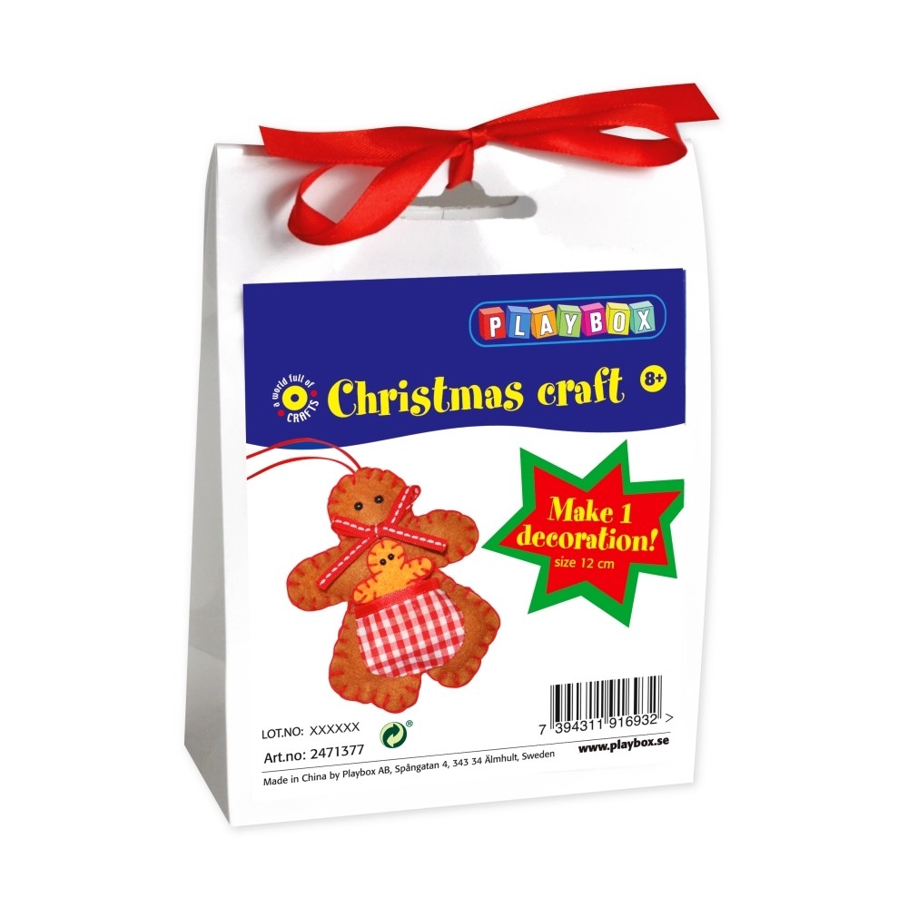 Playbox Christmas craft, gingerbread