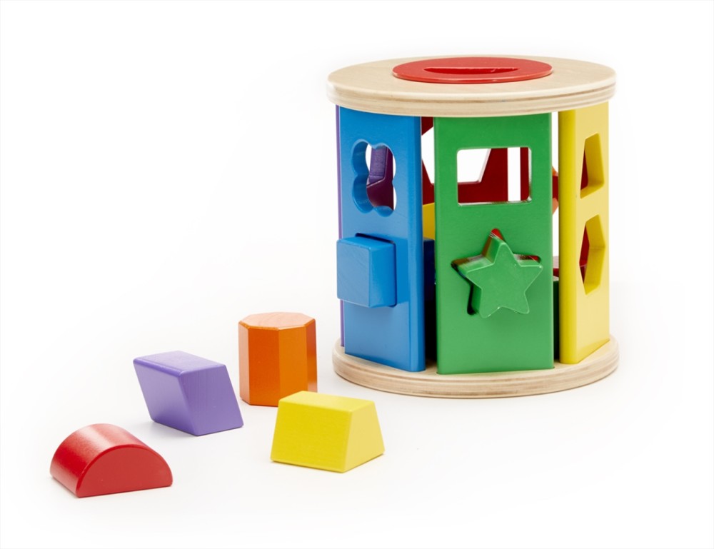Melissa & Doug Match & Roll Shape Sorter