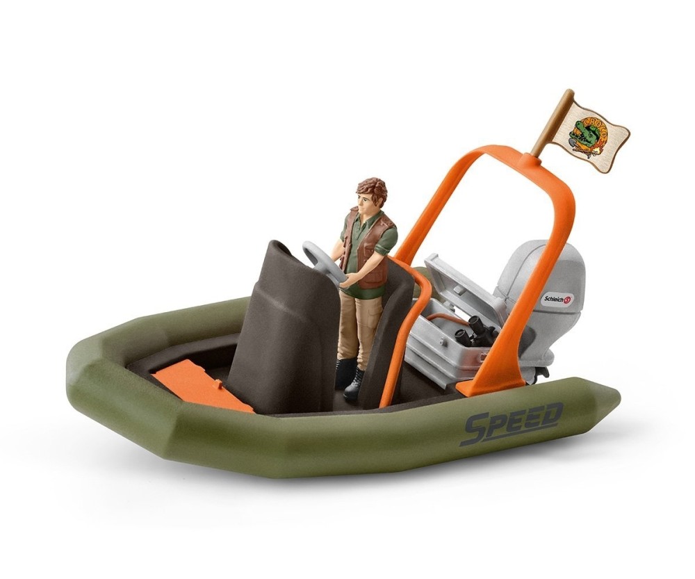 Schleich 42352 Gumicsónak vadőrrel