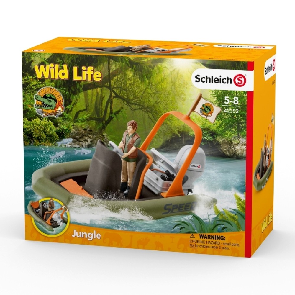 Schleich 42352 Gumicsónak vadőrrel