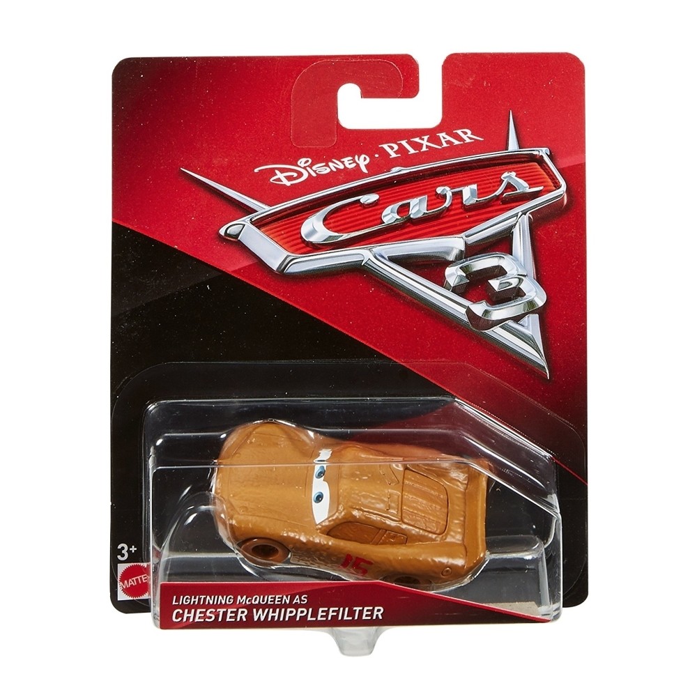 Cars 3 Die-Cast Vehicle - Lightning McQueen as Chester Whipplefilter