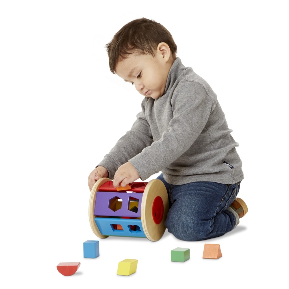 Melissa & Doug Match & Roll Shape Sorter