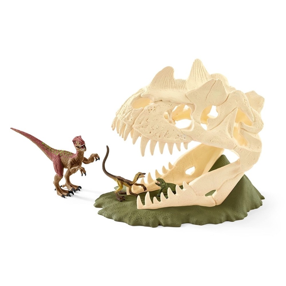 Schleich 42348 Nagy koponya-csapda Velociraptorral