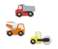 Melissa & Doug Round the Site Construction Truck Rug