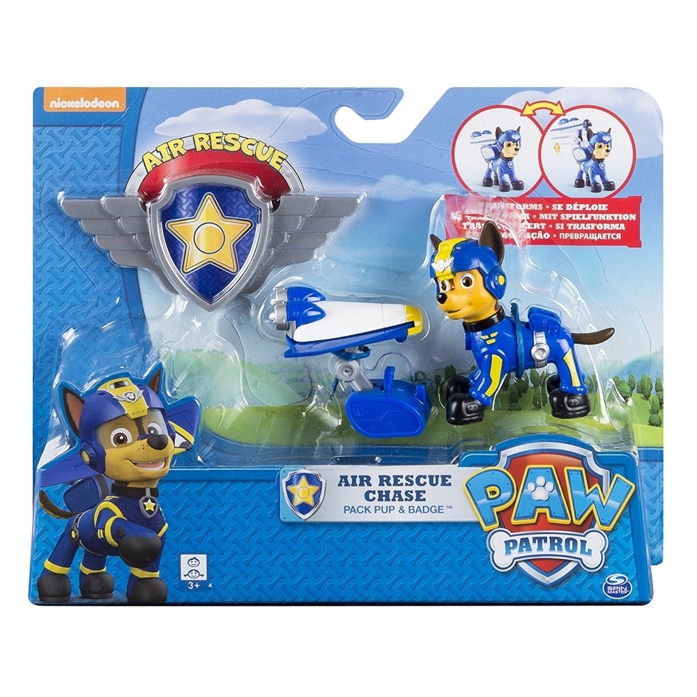 Paw Patrol Air Rescue Pup Pack & Badge - Chase