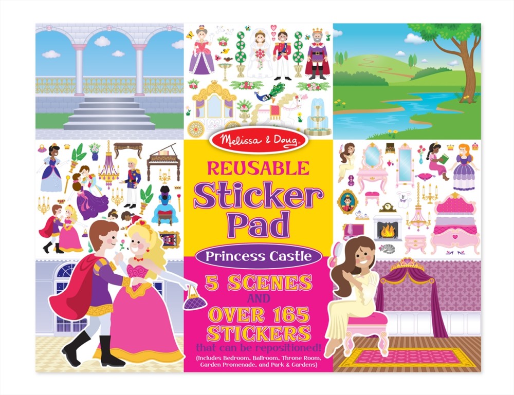 Melissa & Doug Reusable Sticker Pad - Princess Castle