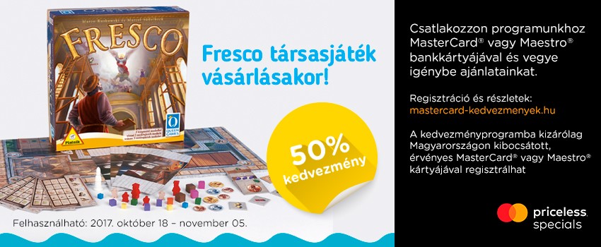 Fresco társasjáték -50% Mastercard® kuponnal!