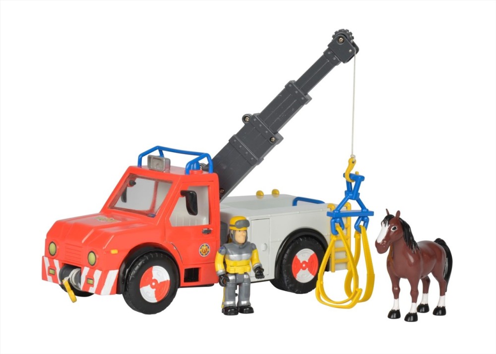 Fireman Sam Phoenix with Figurine and Horse