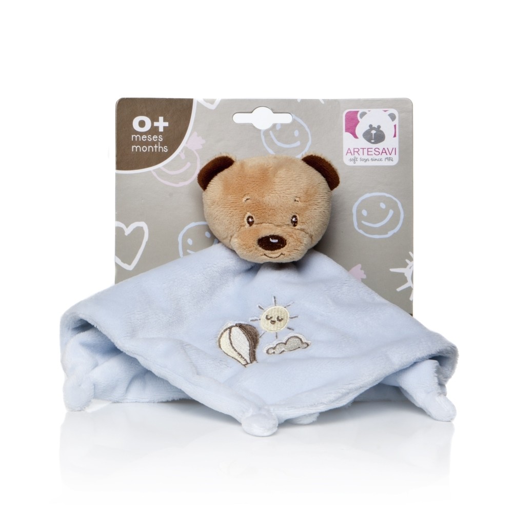 Artesavi Cuddle Blanket Bear, Blue