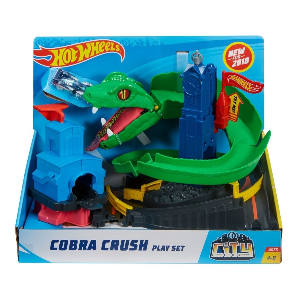 Hot Wheels City Cobra Crush Play Set