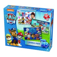 Mancs őrjárat 3D szuper puzzle 3x24 db-os
