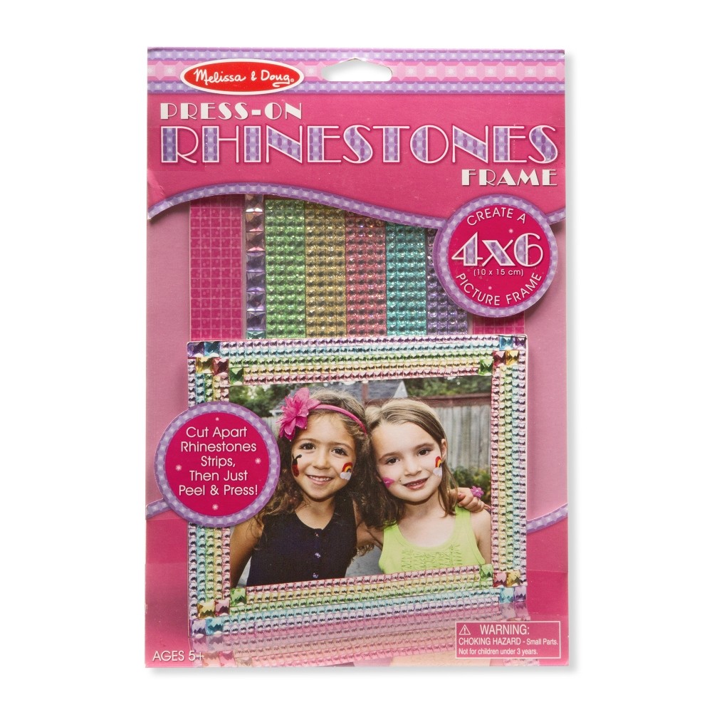 Melissa & Doug Craft Kits Press-On Rhinestones Picture Frame