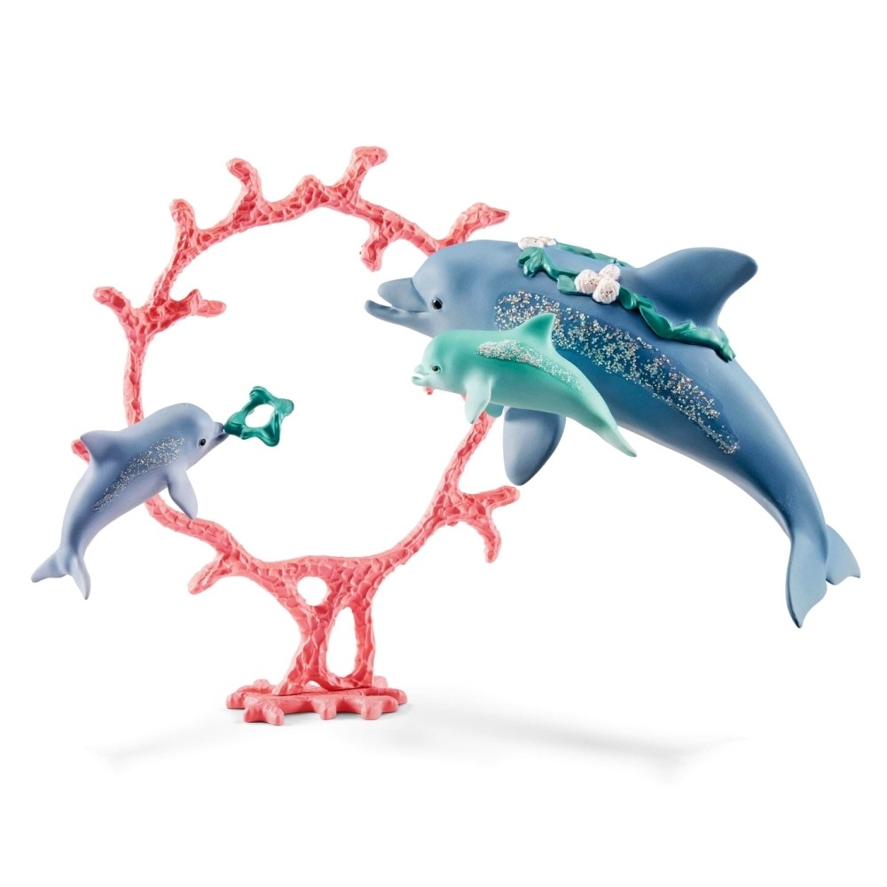 Schleich 41463 Dolphin mum with babies