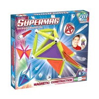 Supermag Panel 48 db-os, pasztell színű mágneses építőjáték