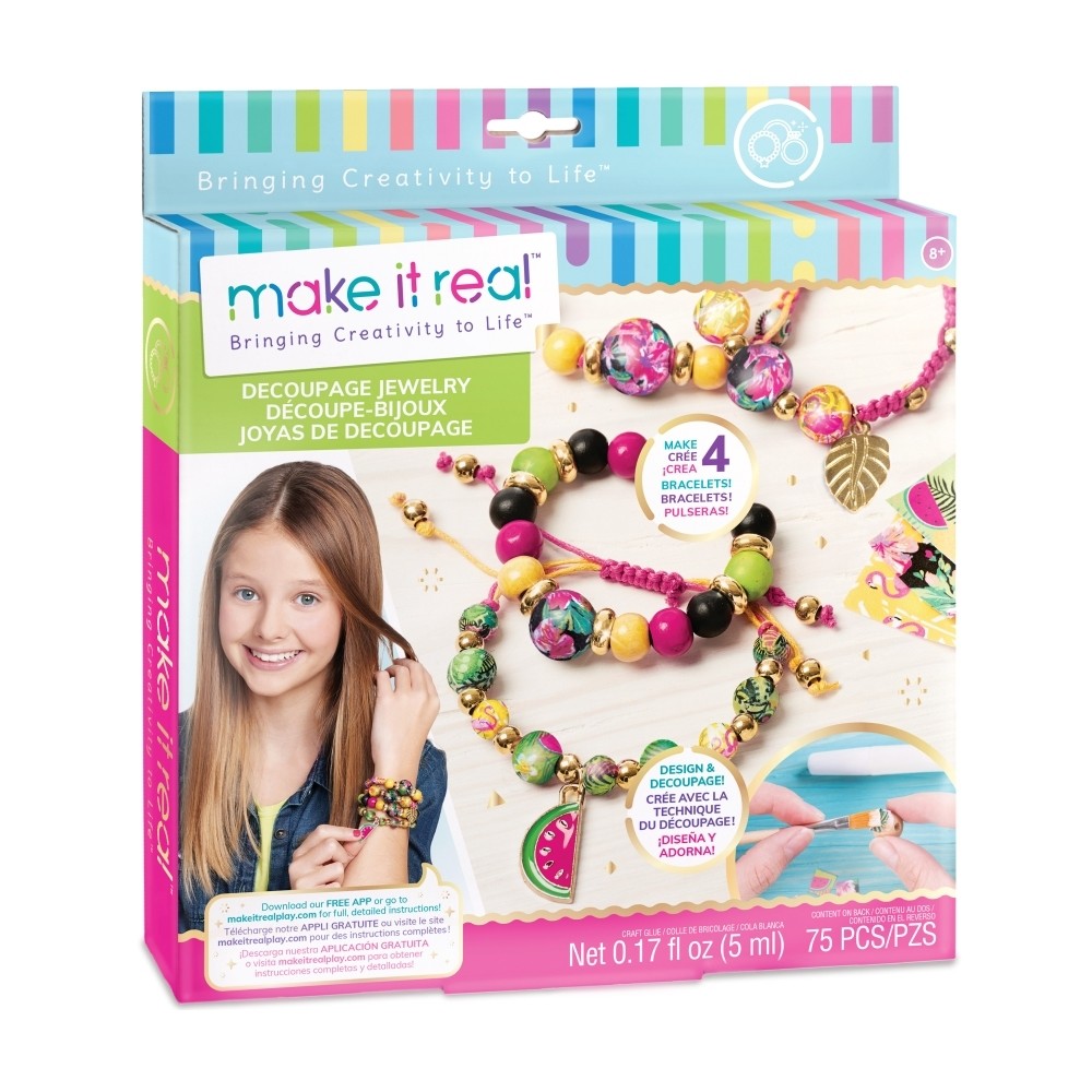 Make It Real Decoupage-a-Bead Jewellery
