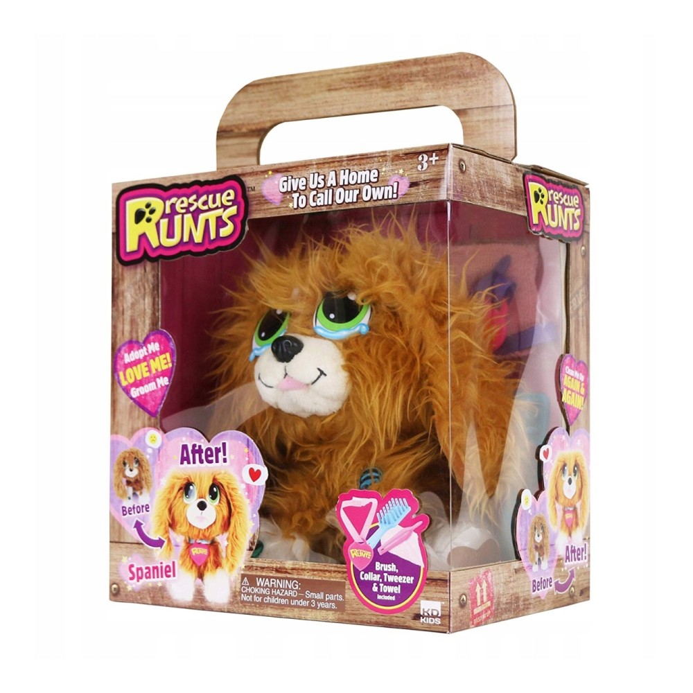 Rescue Runts Spániel plüss kutyus