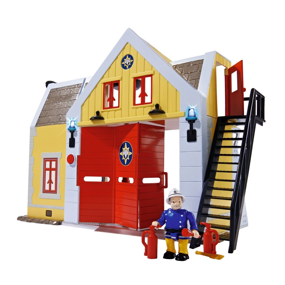 Fireman Sam Fire Station with Figurine