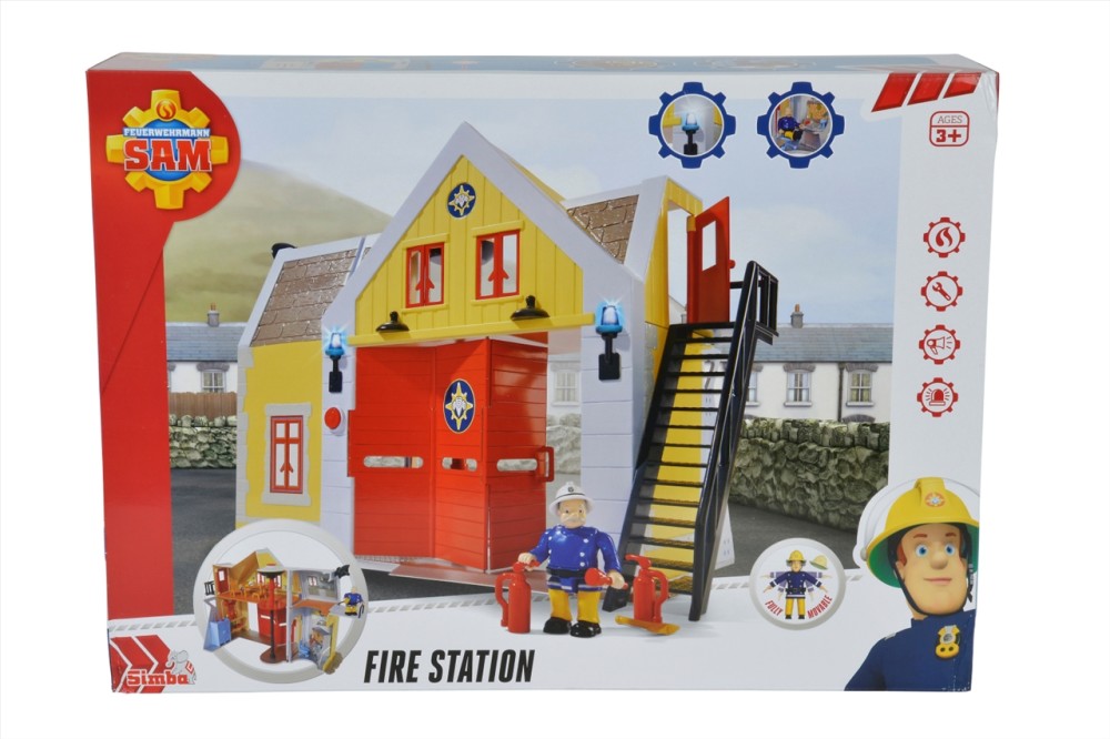 Fireman Sam Fire Station with Figurine