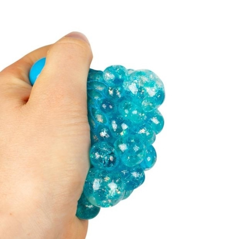 Trendhaus Squeezy világító csillámos szőlőgyöngy labda 6 cm, 3 színben