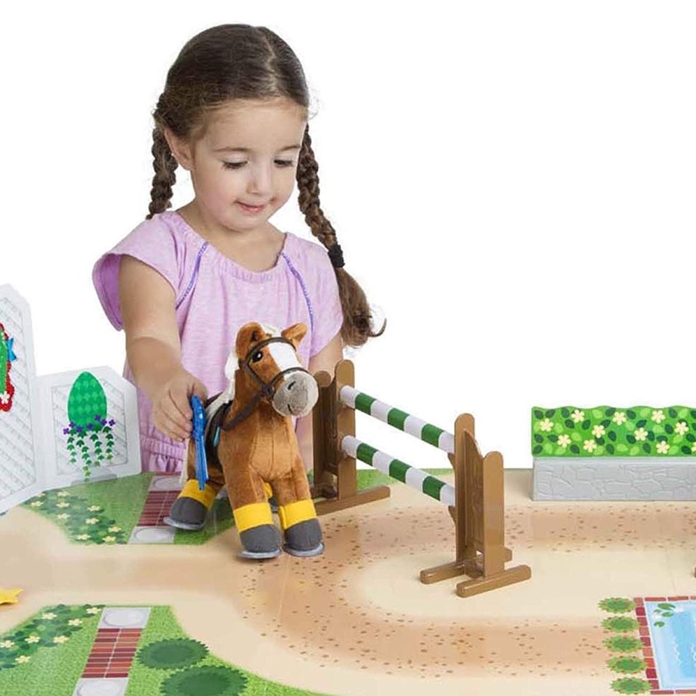 Melissa & Doug Train & Jump Horse Show Play Set