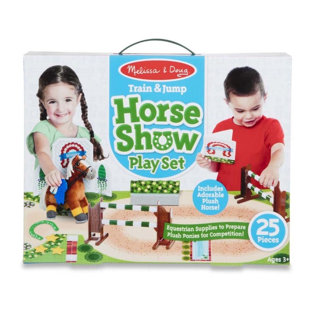 Melissa & Doug Train & Jump Horse Show Play Set