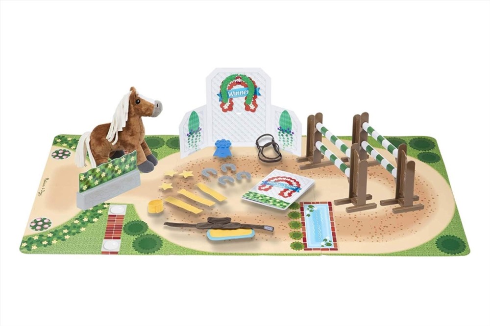 Melissa & Doug Train & Jump Horse Show Play Set