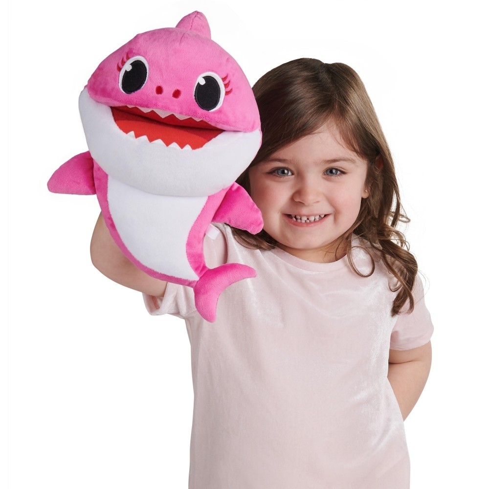 Baby Shark Cápa család ütemre zenélő plüss - Anya cápa