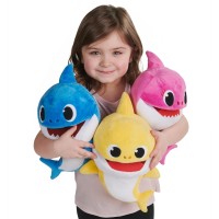 Baby Shark Cápa család ütemre zenélő plüss - Anya cápa