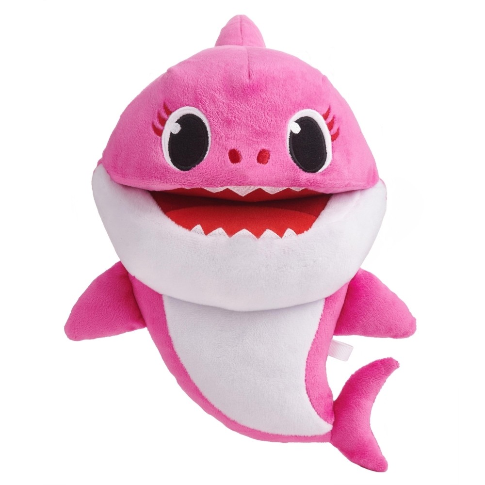 Baby Shark Cápa család ütemre zenélő plüss - Anya cápa