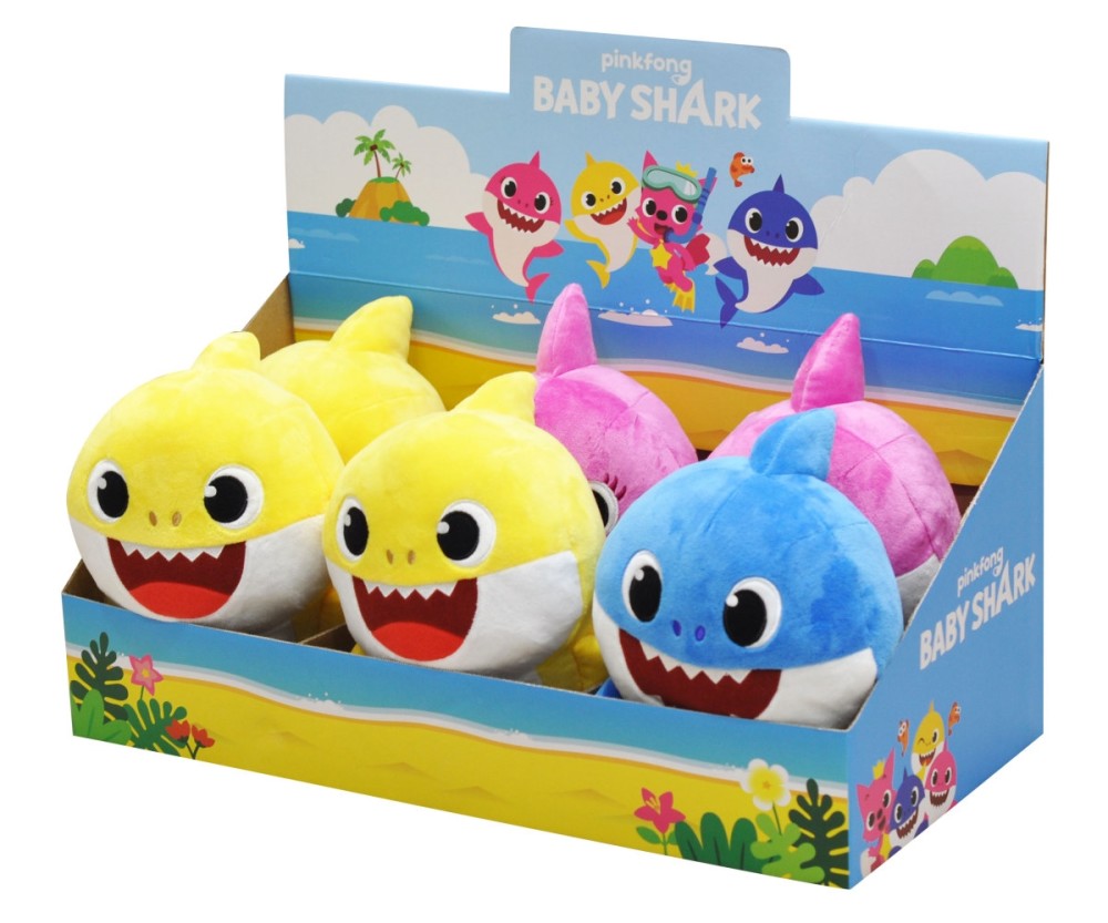 Baby Shark Cápa család zenélő plüss - Apa cápa