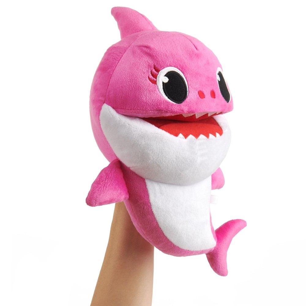 Baby Shark Cápa család ütemre zenélő plüss - Anya cápa