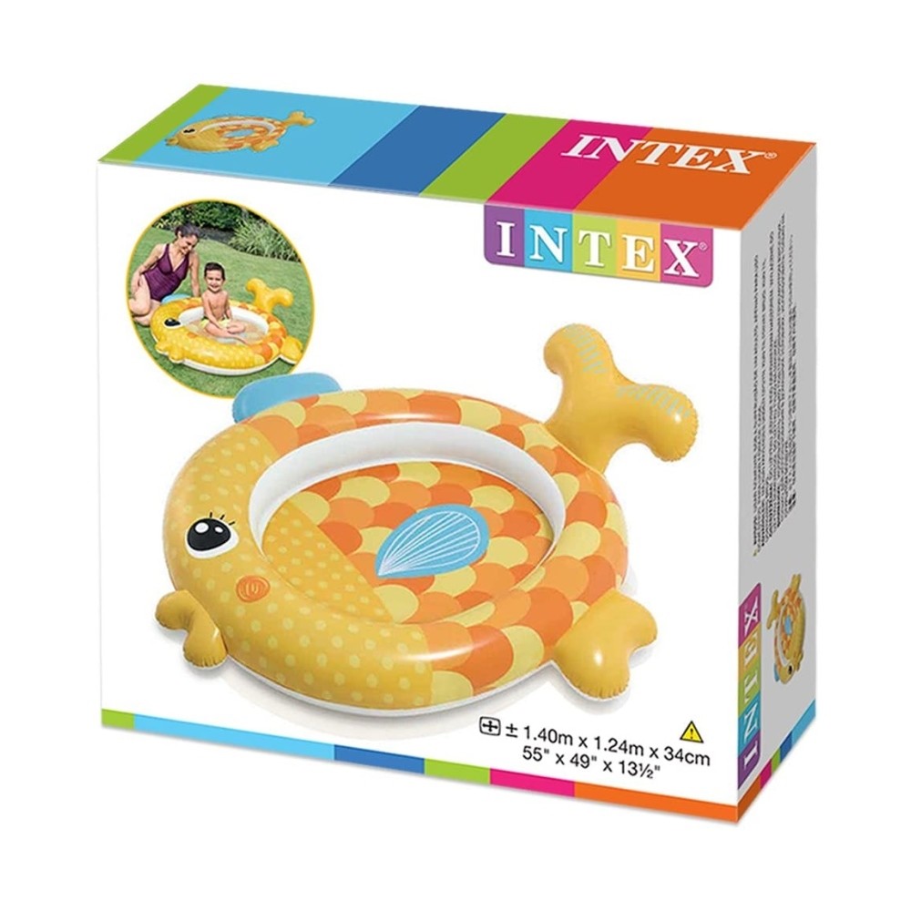 Intex Aranyhal felfújható bébimedence 140x124x34 cm