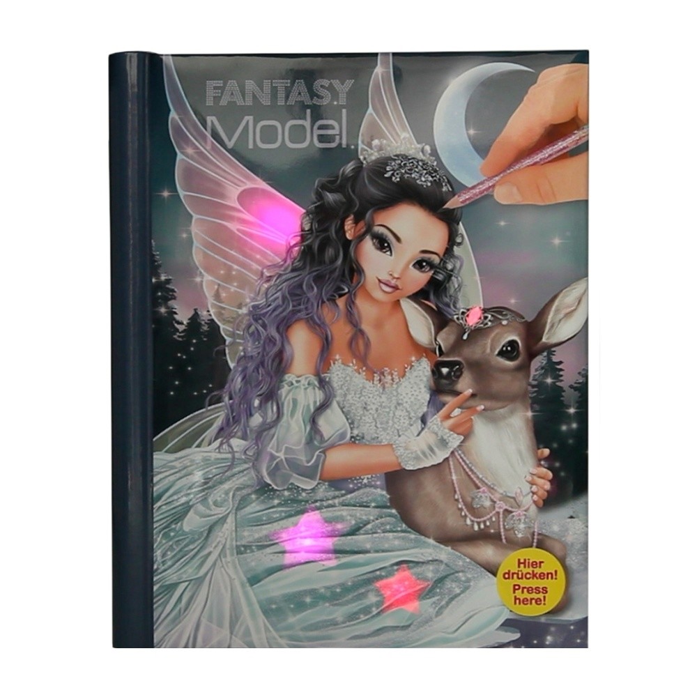 TOPModel Fantasy Model Ice Princess Colouring Book with Lights & Sound