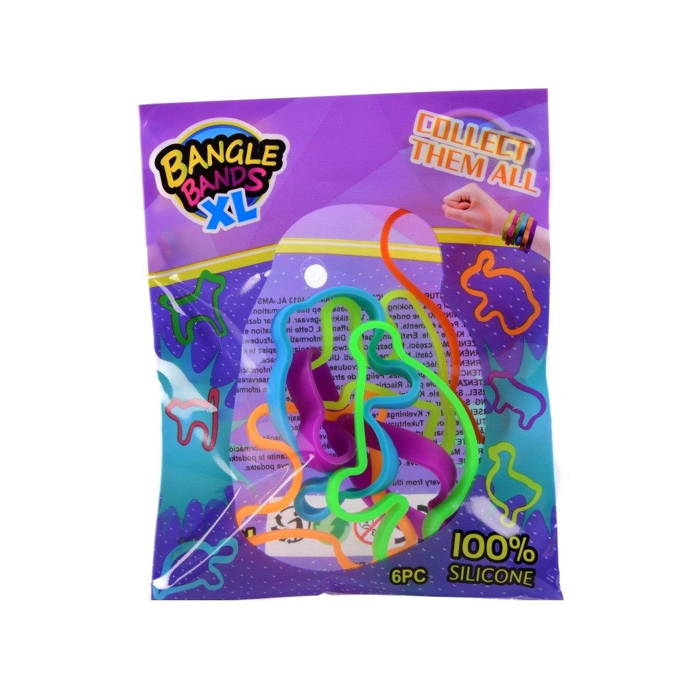 Canenco Bangle Bands XL neon szilikon karkötő 6 db (többféle)