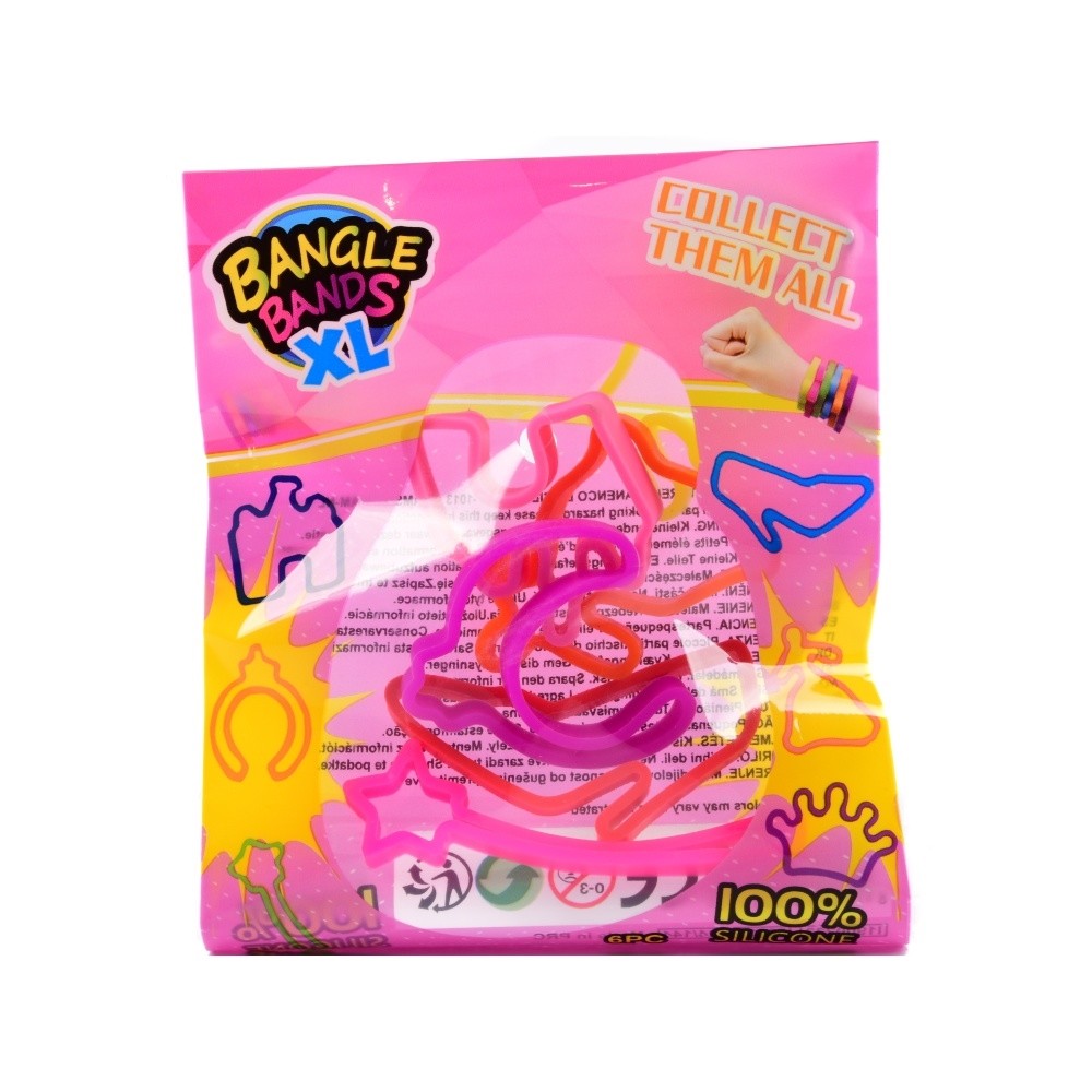 Canenco Bangle Bands XL neon szilikon karkötő 6 db (többféle)