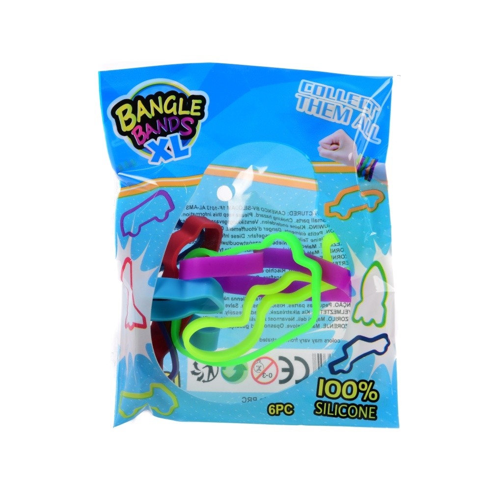 Canenco Bangle Bands XL neon szilikon karkötő 6 db (többféle)