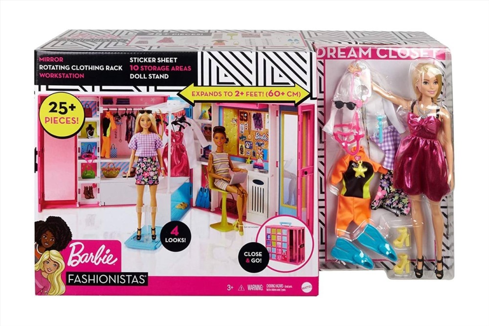 Barbie Dream Closet with Barbie Doll & 25+ Pieces