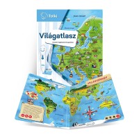 Tolki Interaktív foglalkoztató könyv tollal készletben - Világatlasz