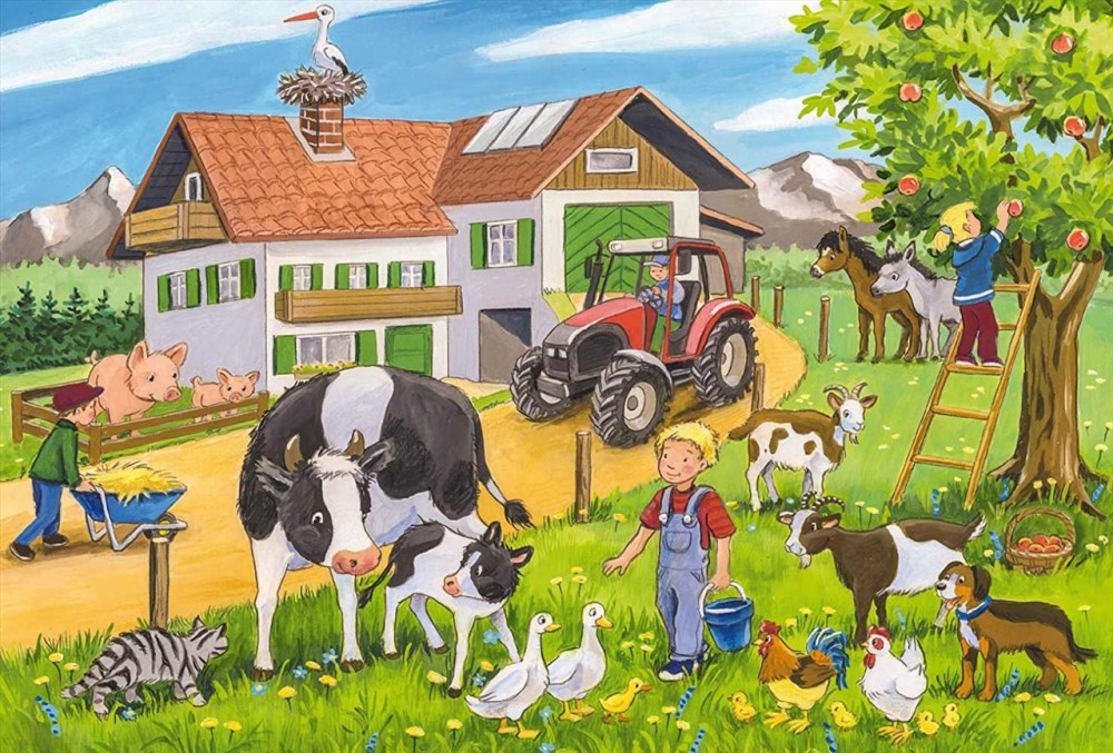 Schmidt Puzzle 3x24 db - A gazdaságban