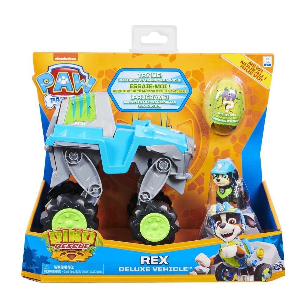 Mancs őrjárat Dino Rescue Rex Deluxe jármű