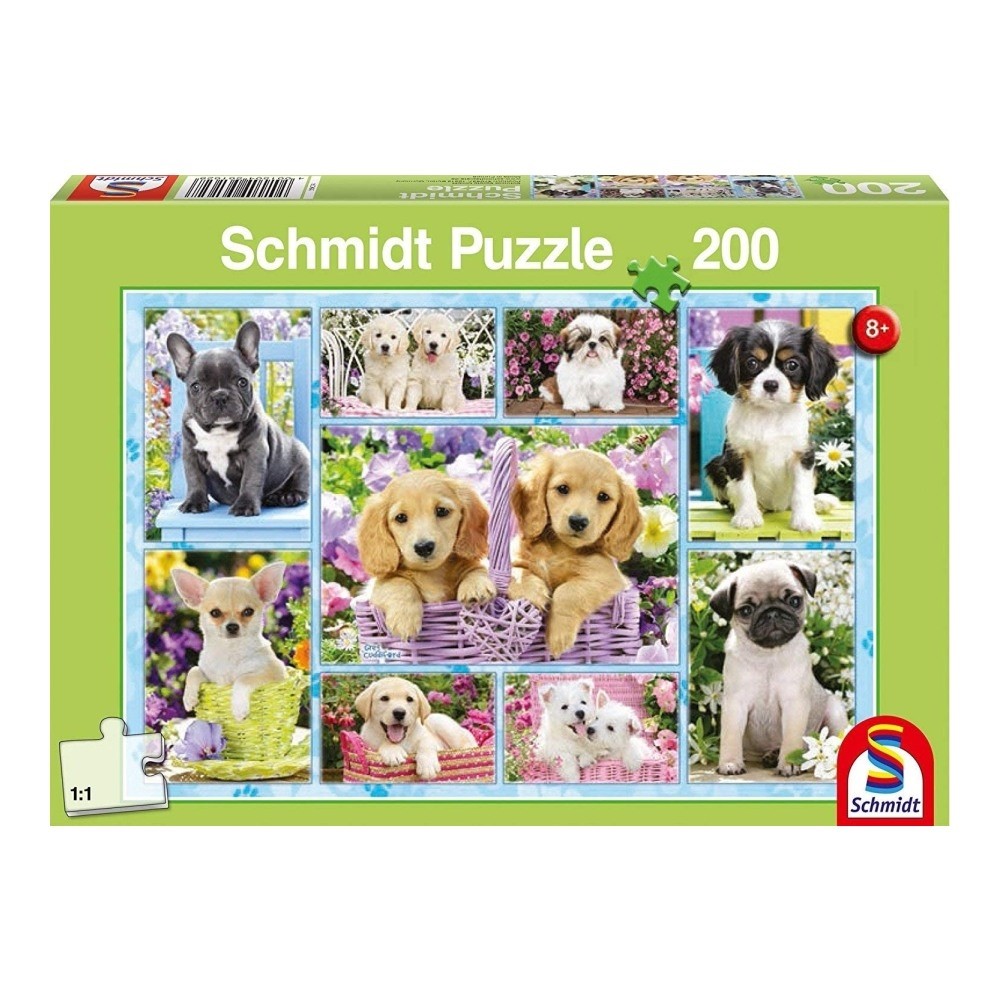 Schmidt Puzzle 200 db - Kölyökkutyák