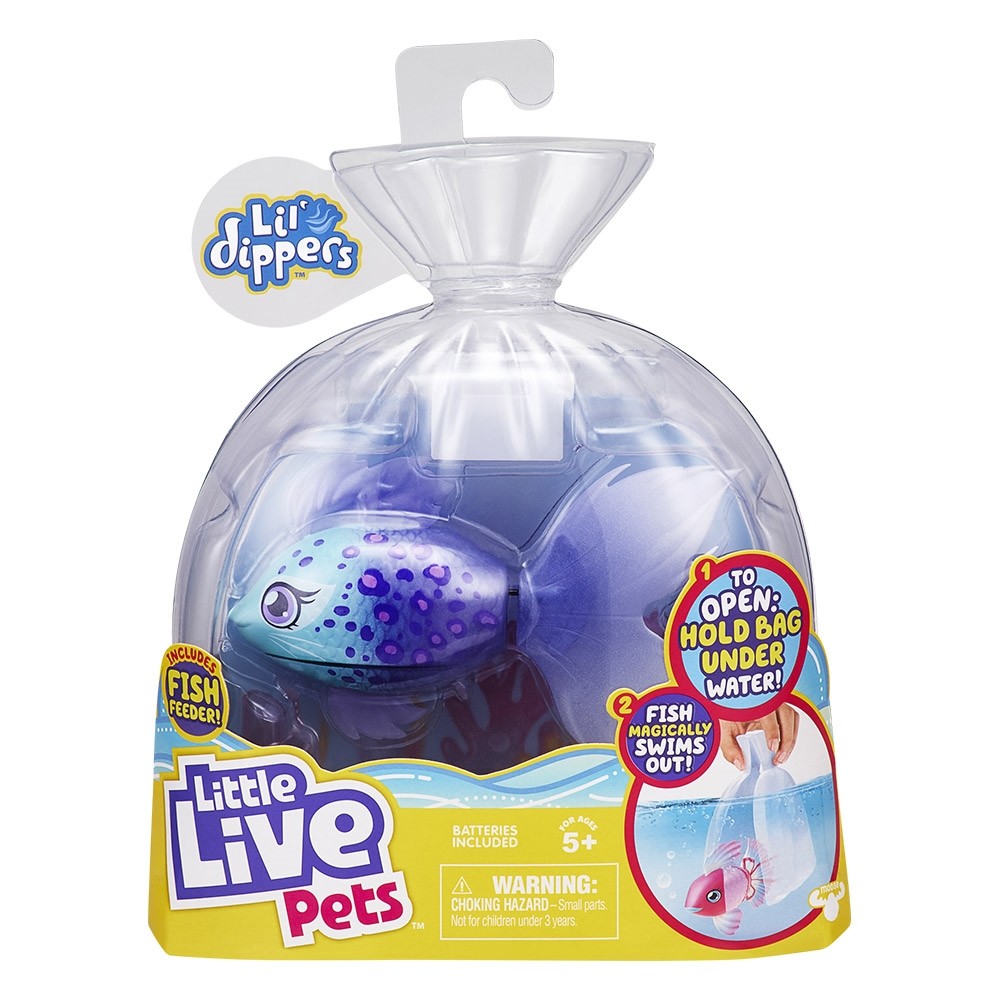 Little Live Pets Úszkáló halacska - Blue Furtail