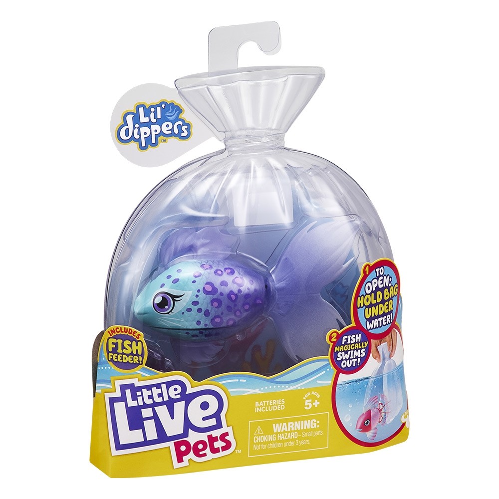 Little Live Pets Úszkáló halacska - Blue Furtail