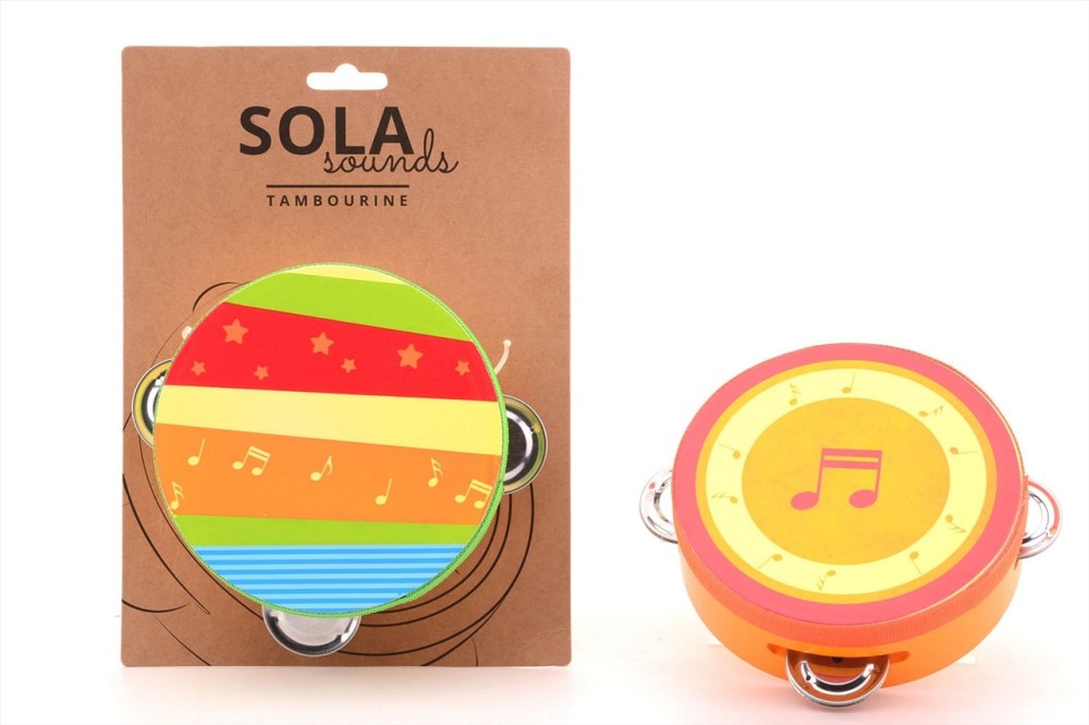 Johntoy Wooden Tambourine (Asst.)