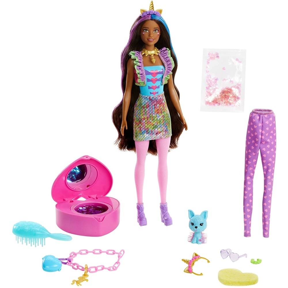 Barbie Color Reveal mágikus meglepetés baba - unikornis divat