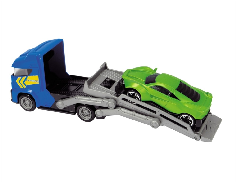 Dickie Car Carrier 28 cm, Blue