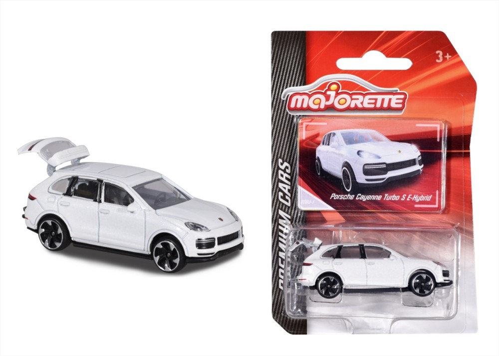 Majorette Premium Car, Porsche Cayenne Turbo S E-Hybrid, White