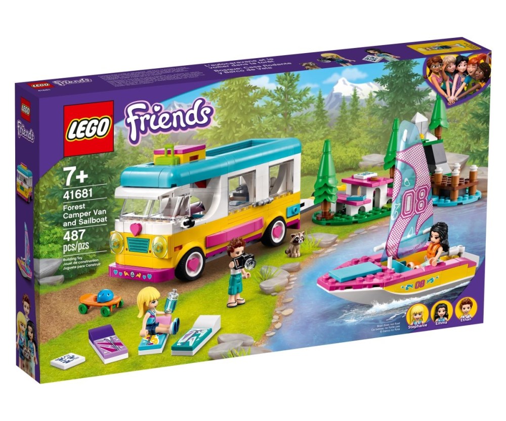 LEGO® Friends 41681 Forest Camper Van and Sailboat