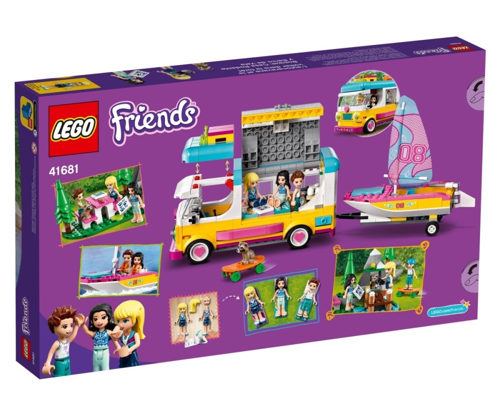 LEGO® Friends 41681 Forest Camper Van and Sailboat